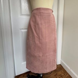 Anthropologie Akimi+Kin Faux Suede Pencil Skirt